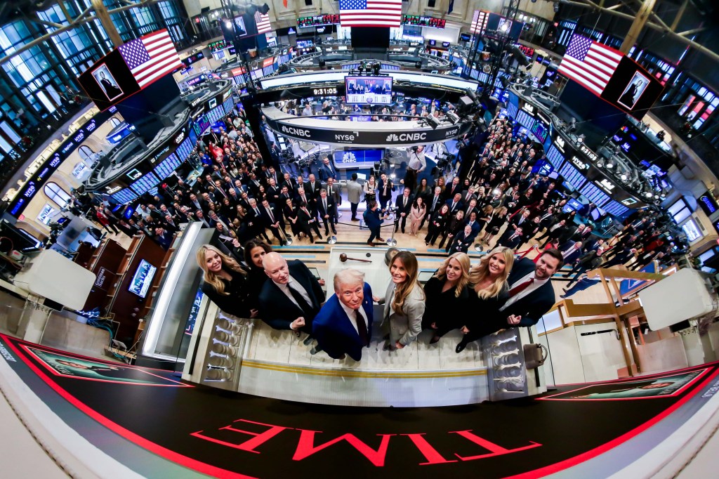 Trump rings in the Santa Rally.