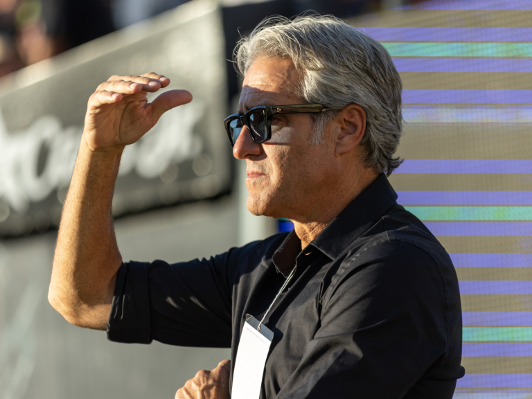 Elliot Hill CEO of Nike on the field during a game between the Oregon Ducks and the Ohio State Buckeyes at Autzen Stadium on October12, 2024 in Eugene, Oregon.